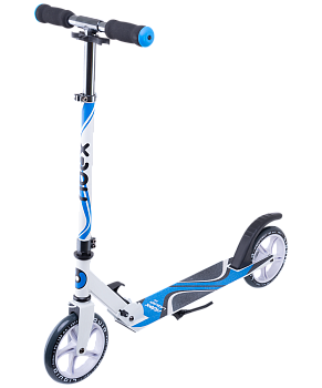 Самокат 2-колесный Liquid 180 мм, белый/синий Самокат 2-колесный Liquid 180 мм, белый/синий