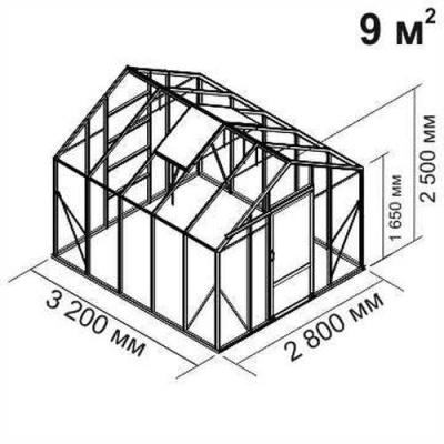 Теплица Ботаник "Стандарт" 9 м2