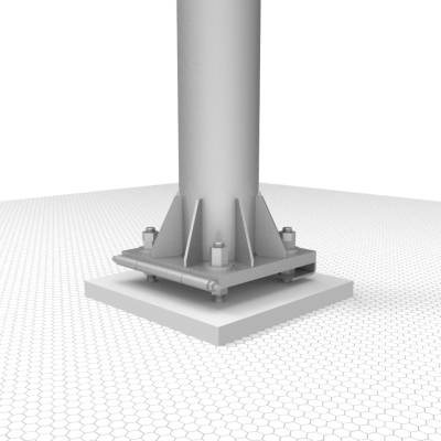 Мачта стальная свободностоящая 7м облегченная