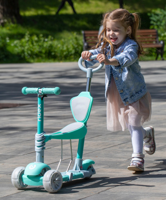 БЕЗ УПАКОВКИ Самокат-беговел Starlet, желтый