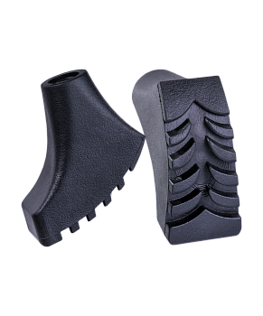 Комплект наконечников для скандинавских палок, 2 шт., чёрный